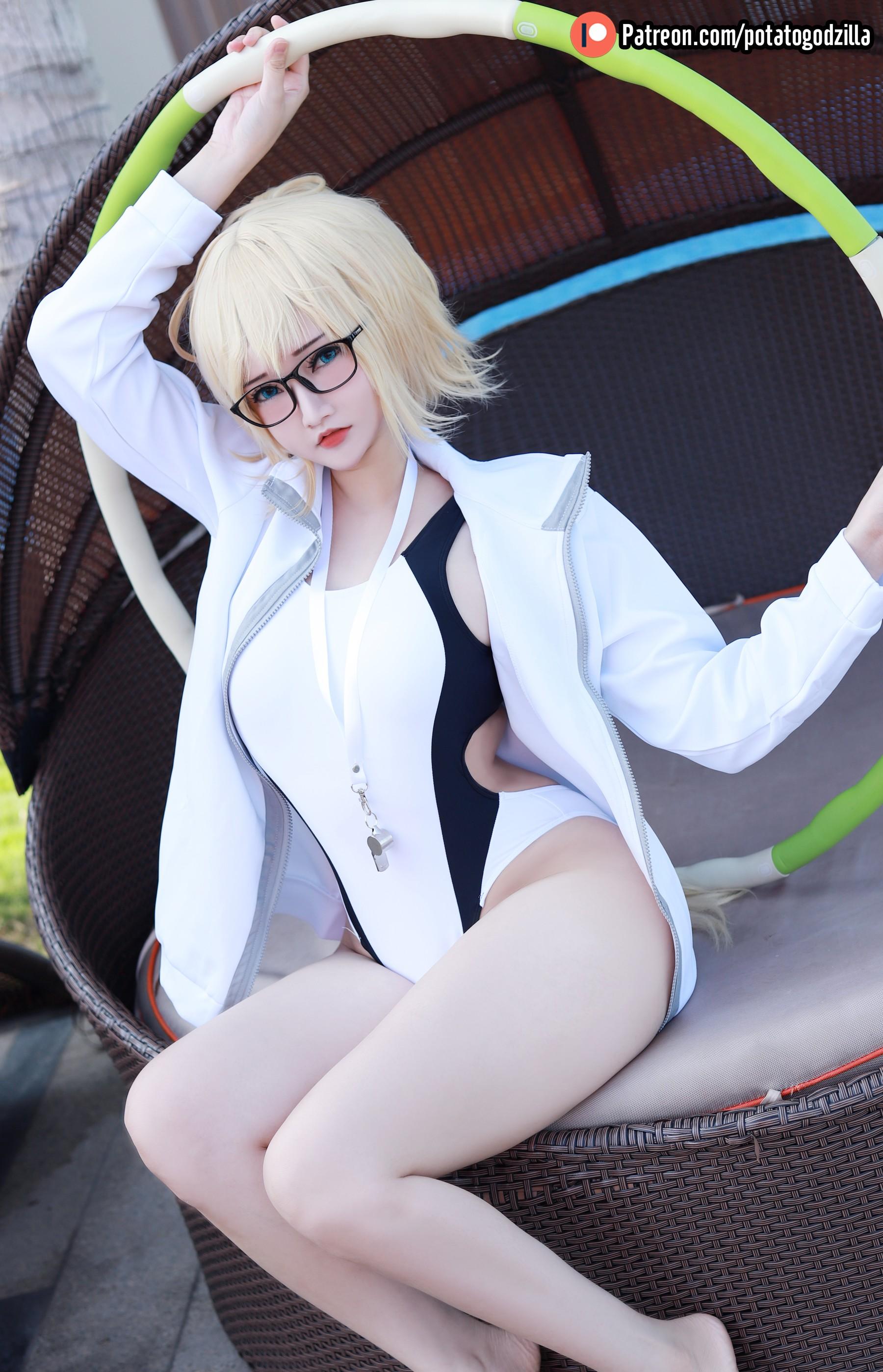 Potato Godzilla – NO.55 Jeanne dArc Swimsuit [27P]插图